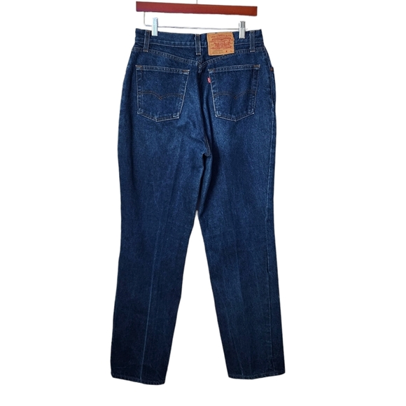 LEVIS x VINTAGE 505 Dark Wash Denim USA Made Size 16 - Picture 2 of 7